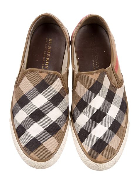 burberry girl sneakers|women's burberry slip on sneakers.